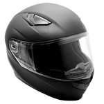 Matte Black Full Face Adult Helmet (XL) - FACTORY SECOND