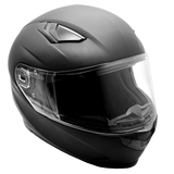 Matte Black Full Face Adult Helmet (XL) - FACTORY SECOND