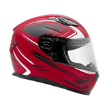 Matte Red Adult Matte Red Full Face Snowmobile Helmet (xSmall) - FACTORY SECOND