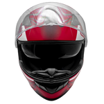 Matte Red Adult Matte Red Full Face Snowmobile Helmet (xSmall) - FACTORY SECOND