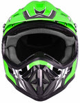 Large Green Youth Off Road Helmet - FACTORY SECOND