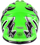 Large Green Youth Off Road Helmet - FACTORY SECOND