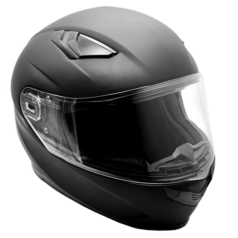 Matte Black Full Face Adult Helmet (4XL) - FACTORY SECOND