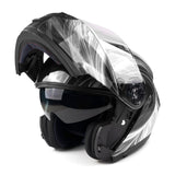 XL Adult White Black Modular Helmet - FACTORY SECOND