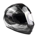 XL Adult White Black Modular Helmet - FACTORY SECOND