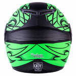 Green Youth Full Face Motorcycle Helmet (Large) - FACTORY SECOND