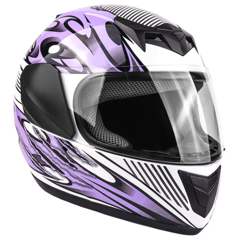 Purple Youth Full Face Motorcycle Helmet SMALL - FACTORY SECOND