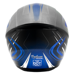 Adult Full Face 3x 4x Matte Blue Snowmobile Helmet w/ Electric Heated Shield