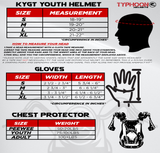 Orange Helmet, Gloves, Goggles & Youth Chest Protector