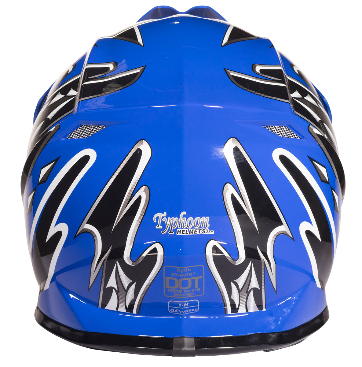 Blue Youth Kids Motocross ATV Dirt Bike Helmet – Typhoon Helmets