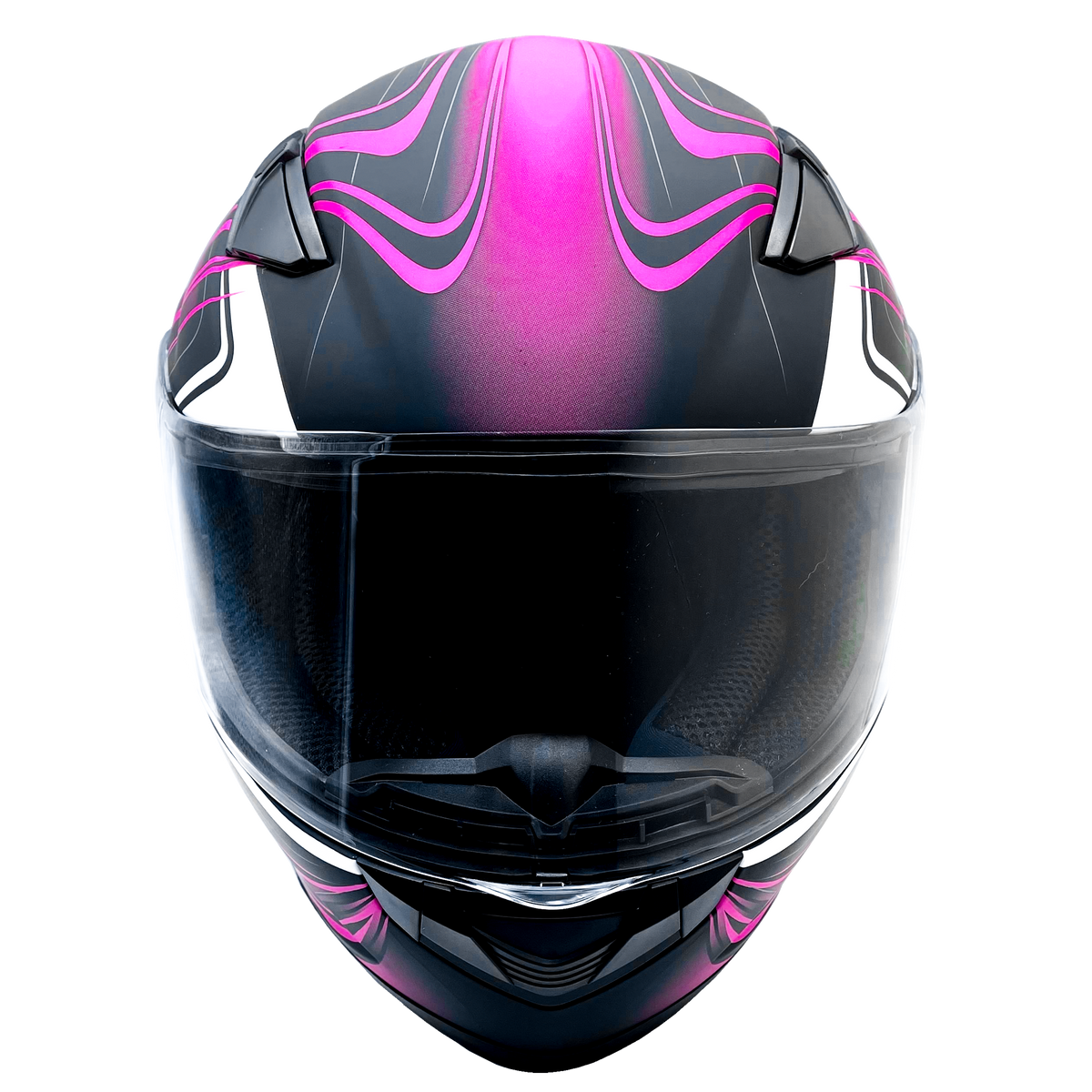 Adult Pink Snowmobile Helmet with Double Pane Shield Typhoon Typhoon