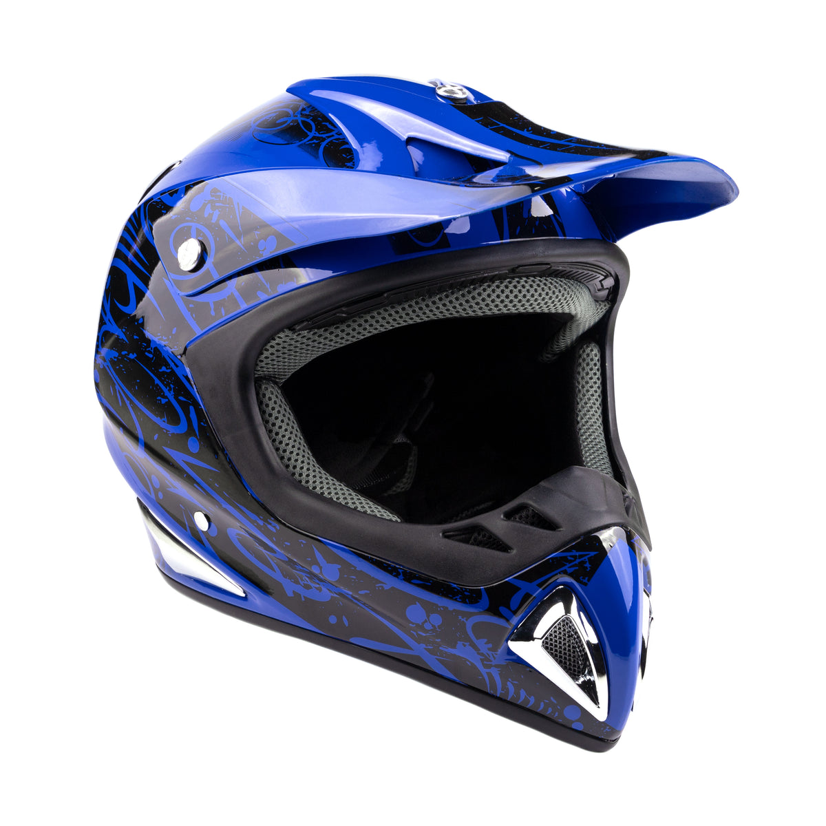 Adult MOTOCROSS ATV OFFROAD Blue Typhoon Helmet – Typhoon Helmets