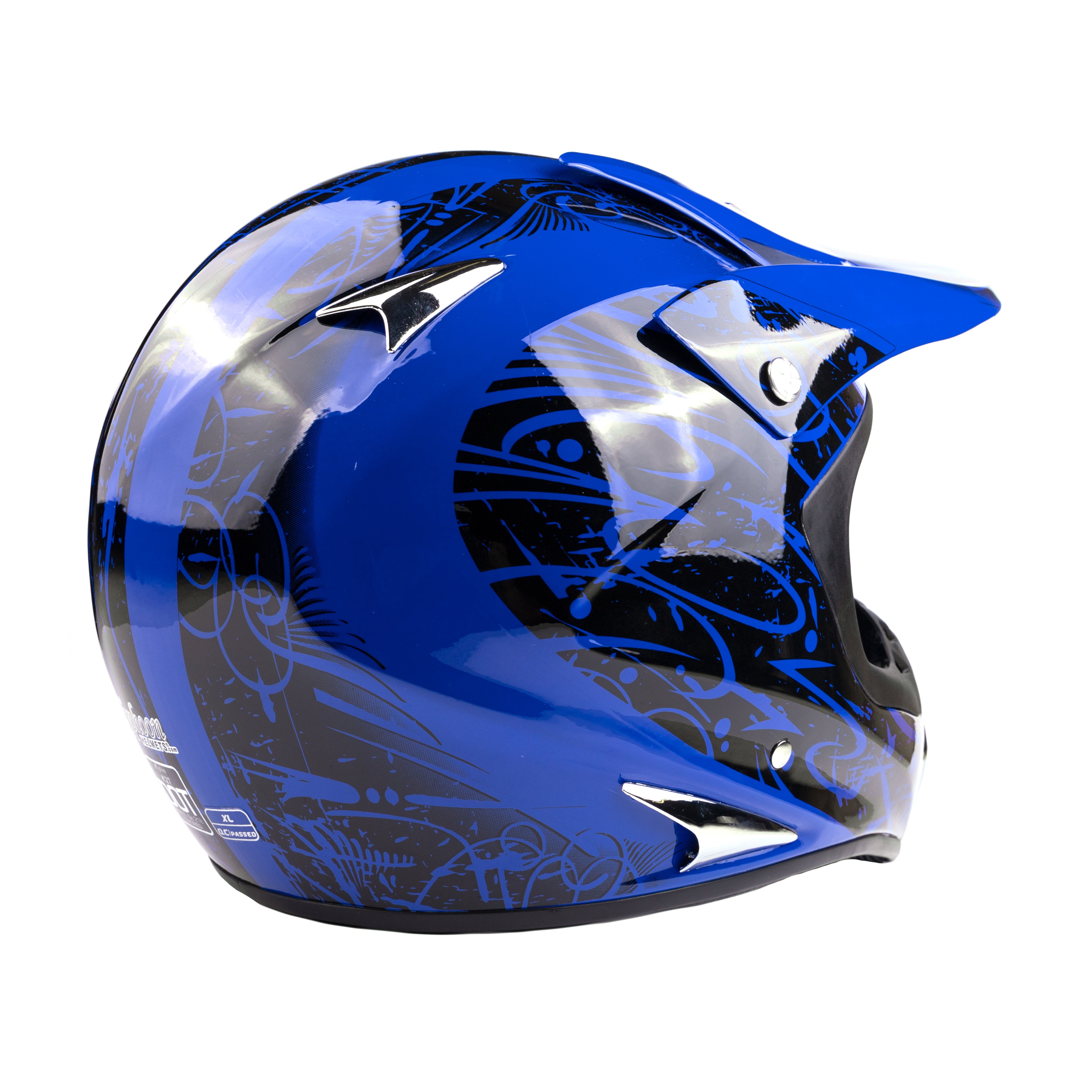 11+ Blue Dirt Bike Helmet