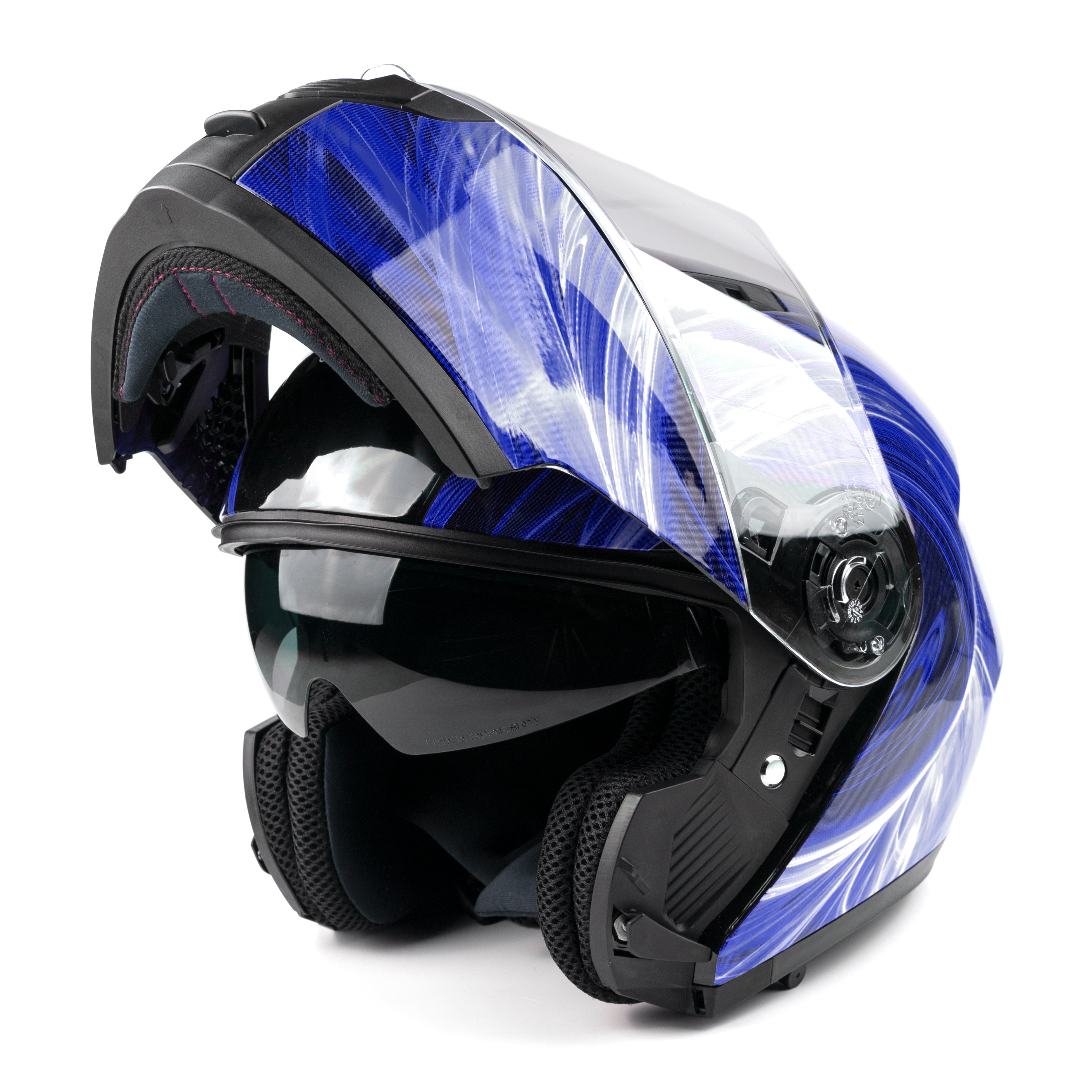 Raider Full Face hot Snowmobile Helmet - M Blue