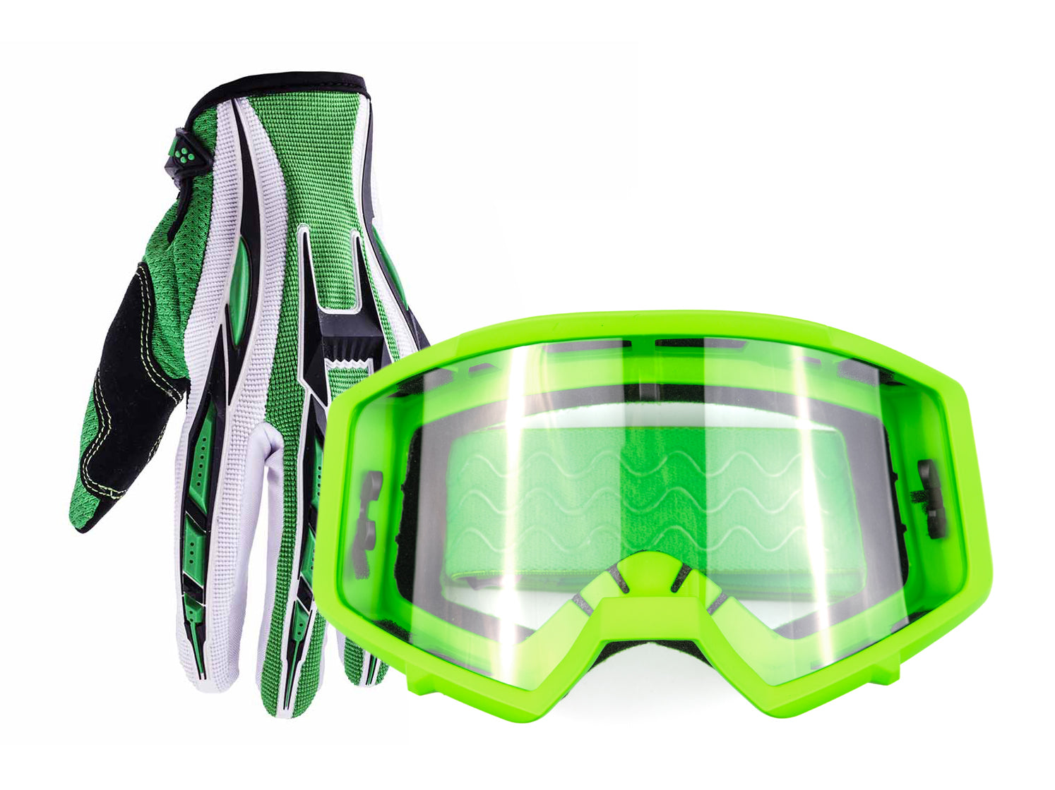 Atv goggles and store gloves