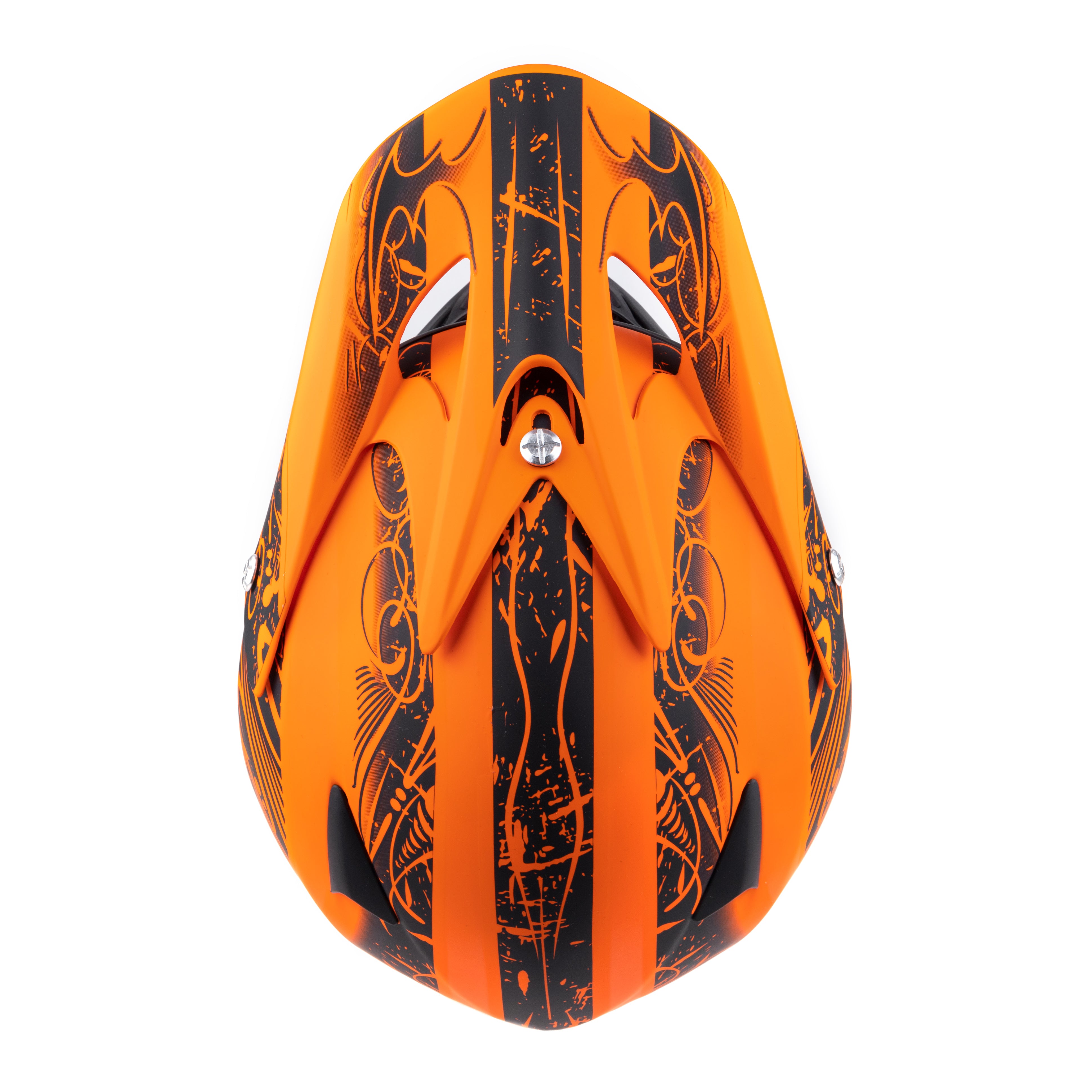 Adult Orange MOTOCROSS ATV OFFROAD Helmet Combo with Gloves and